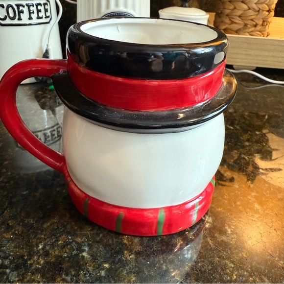 St. Nicholas Square Snowman Mug - Red, Black, White - Picture 4 of 6